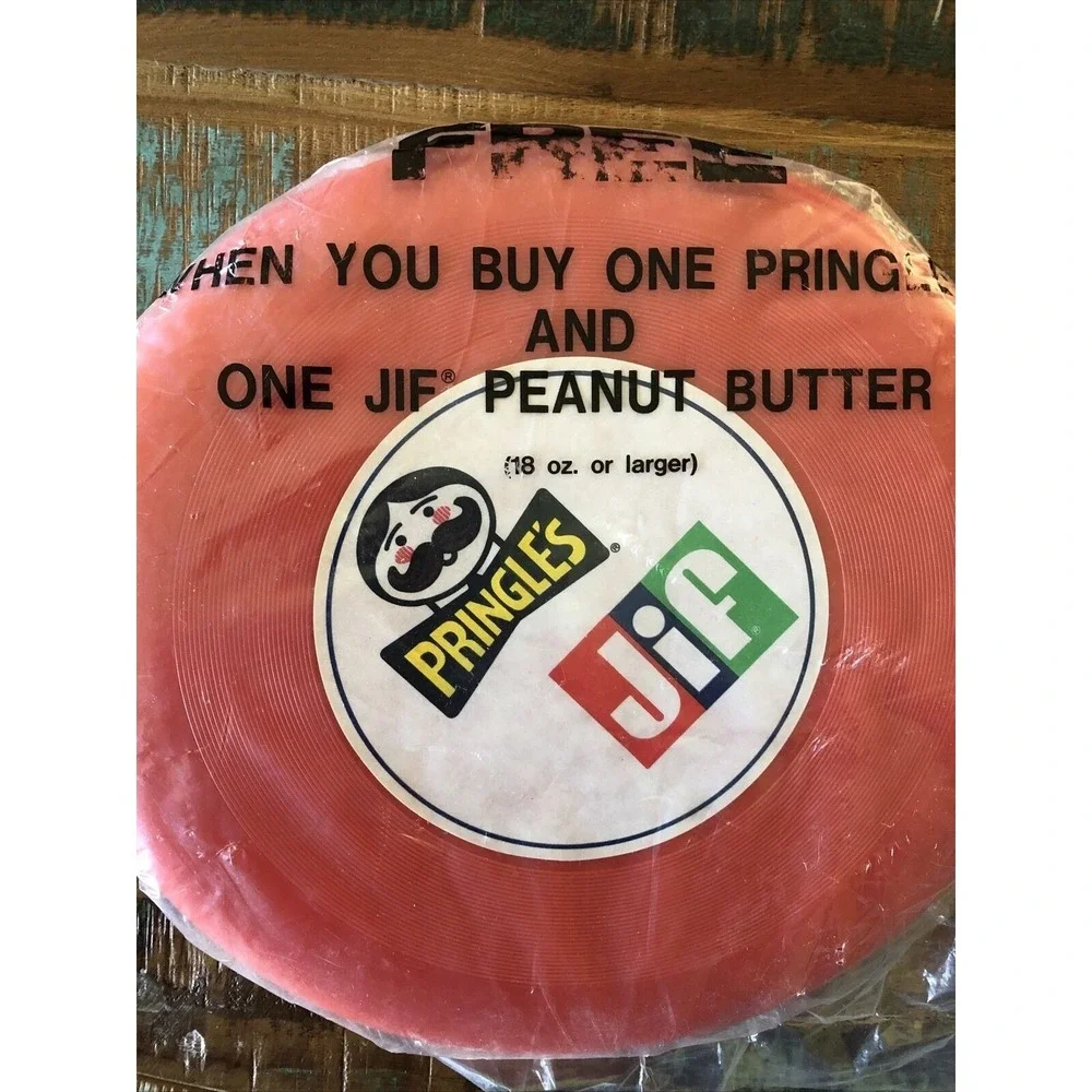 Vintage RARE Pringles JIF Orange Frisbee NIB
